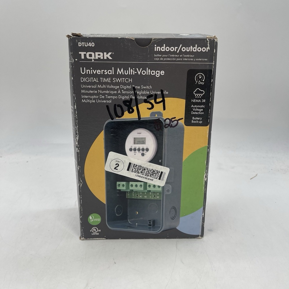 NSi TORK DTU40 Digital Appliance Timer 40A Multi-Volt Working Open Used